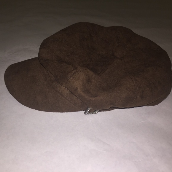 Chocolate brown corduroy baggy cap - Picture 5 of 6